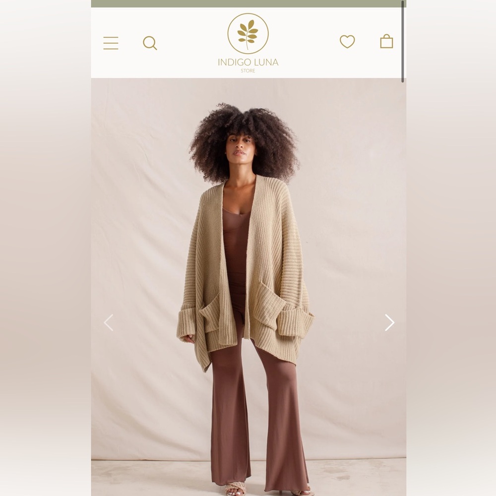 Indigo Luna tuula knit poncho sweater